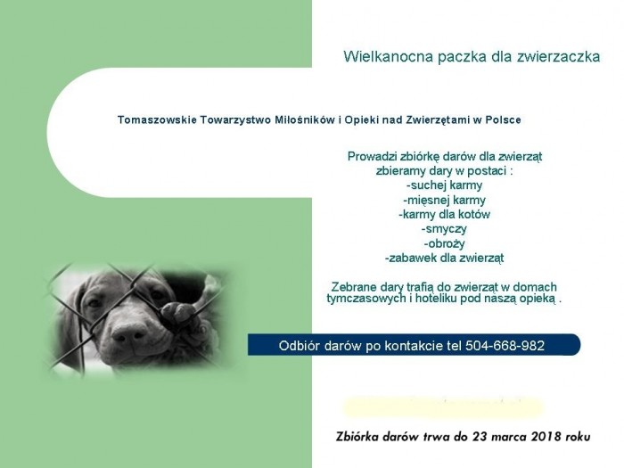 ttmionzwp zbiorki darów 2018 rok